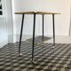 Table d'appoint vintage à roulettes