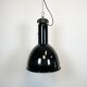 Industrial bauhaus black enamel pendant lamp, 1930s