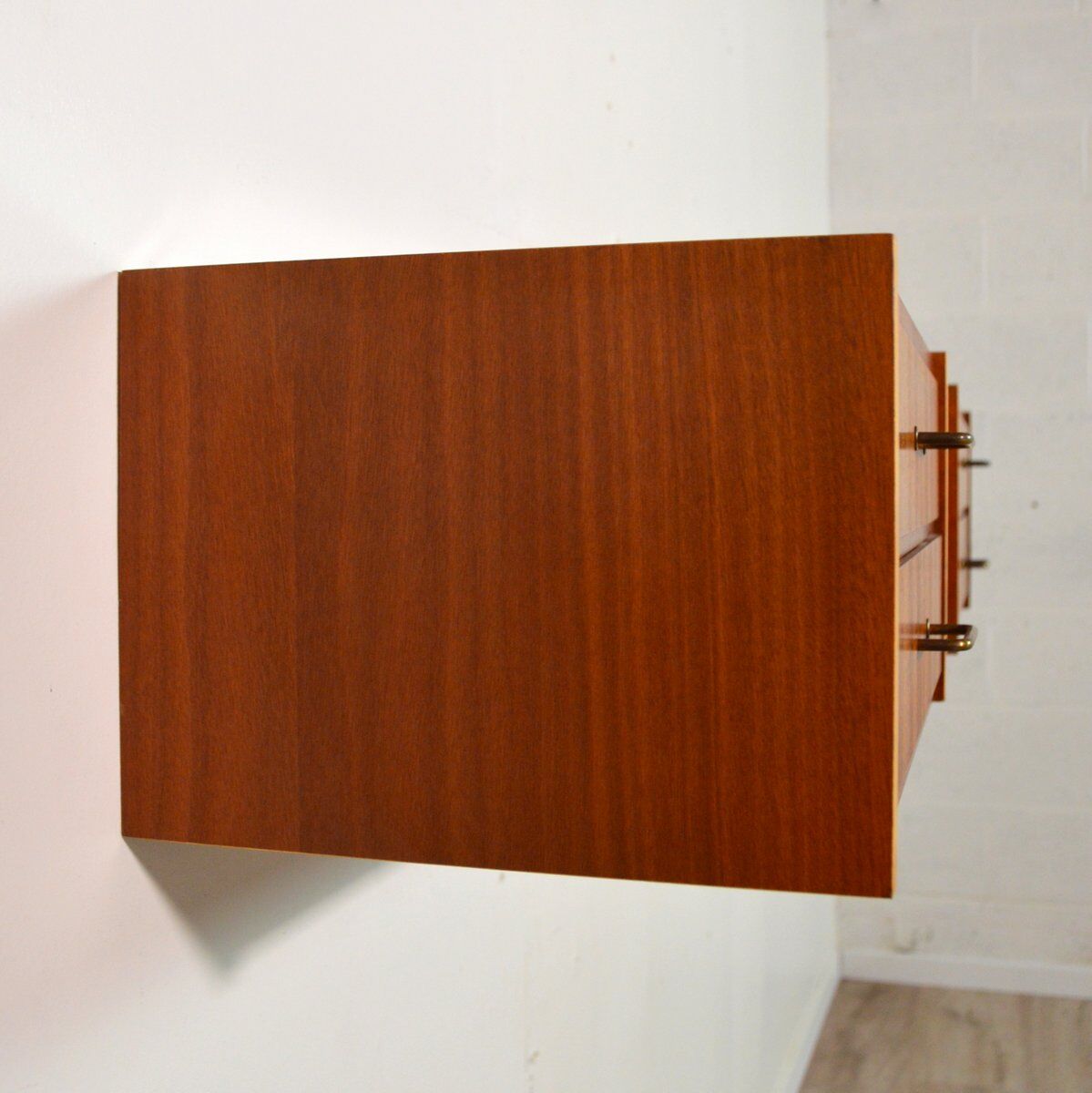 Pair of suspended bedside tables 1950s