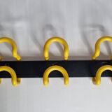 Wall rack Unilux style 80s, 3 hooks, 40 cm