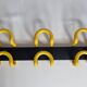 Wall rack Unilux style 80s, 3 hooks, 40 cm
