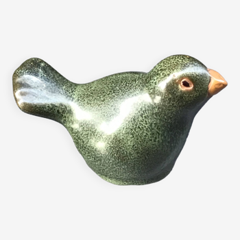 Oiseau céramique vert