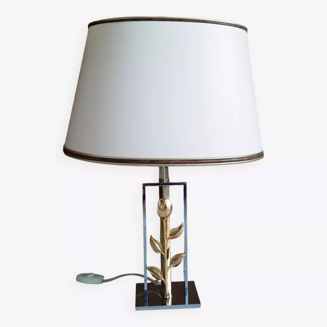 Stylised pink table lamp and shade 57 cm