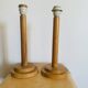 Pair of vintage I.M.T. wooden lamps from the 70s/80s.
