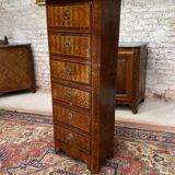 Lady's secretary in marquetry stamped