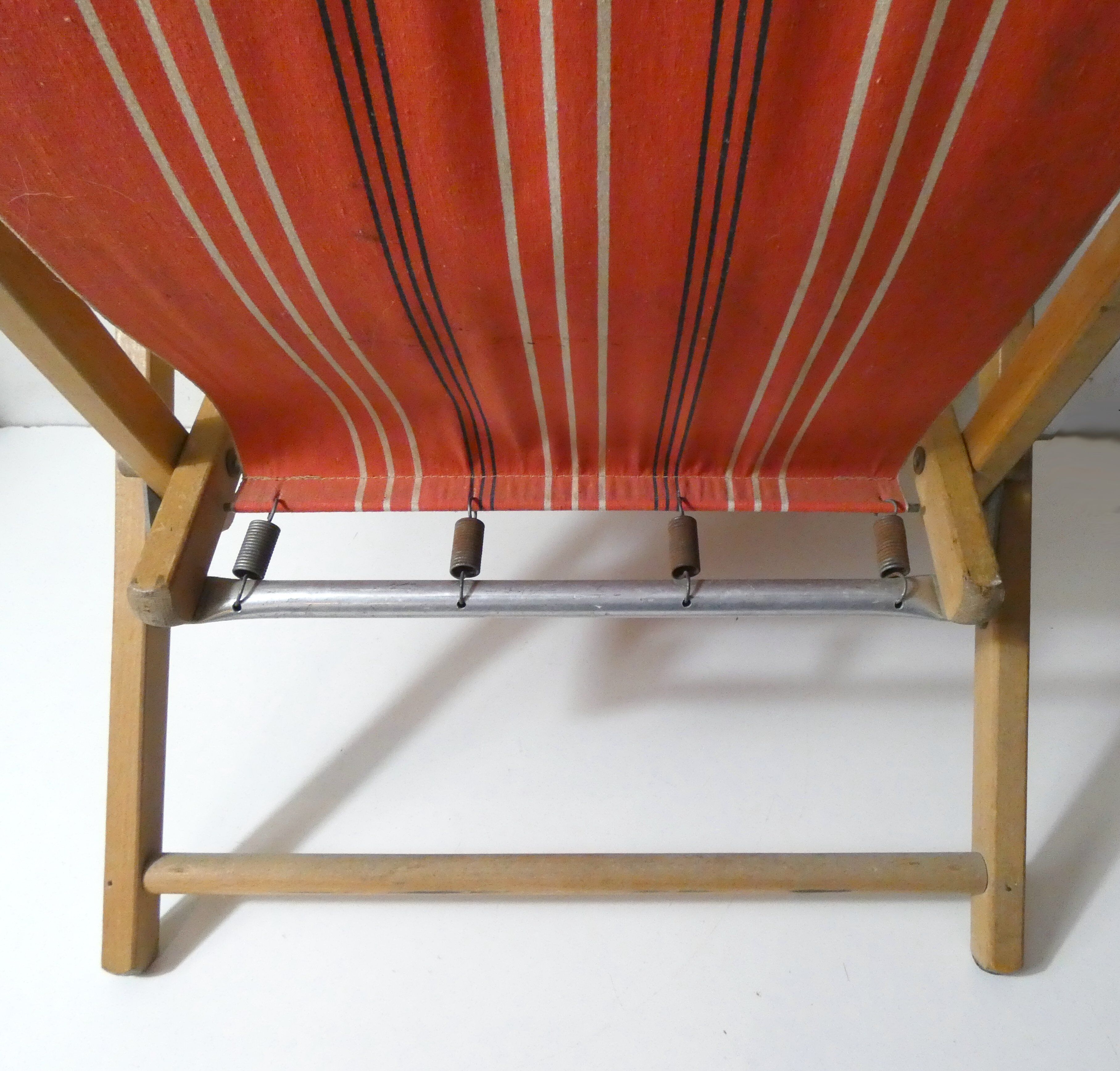 Fauteuil pliant années 50 style transat chilienne