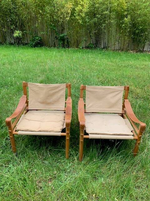 pair of Sirocco armchairs by Arne Norell - Sweden, 1960s