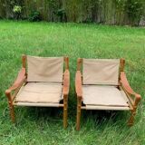 paire de fauteuils Sirocco d'Arne Norell - Suède années 60
