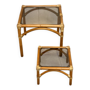 Ensemble de tables basses - verre