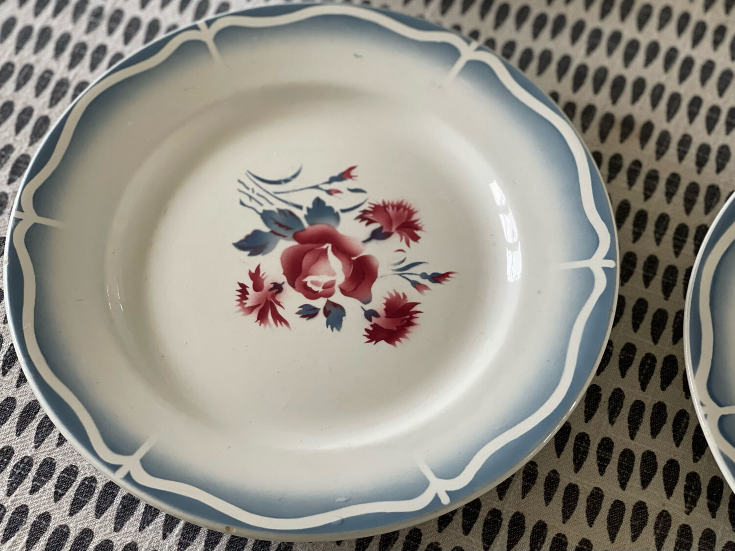 8 flat plates digoin sarreguemines