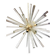 Transparent triedro murano glass sputnik chandelier