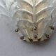 Set of 2 Taormina, Elegant Murano Wall Light Transparent Leaves, 1970