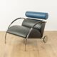 Fauteuil en chrome et cuir Zyklus par Peter Maly pour COR, 1984
