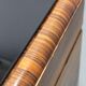 Pair of Art Deco walnut bedside tables from the 1930s.