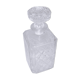 Antique whisky decanter made of chiseled glass