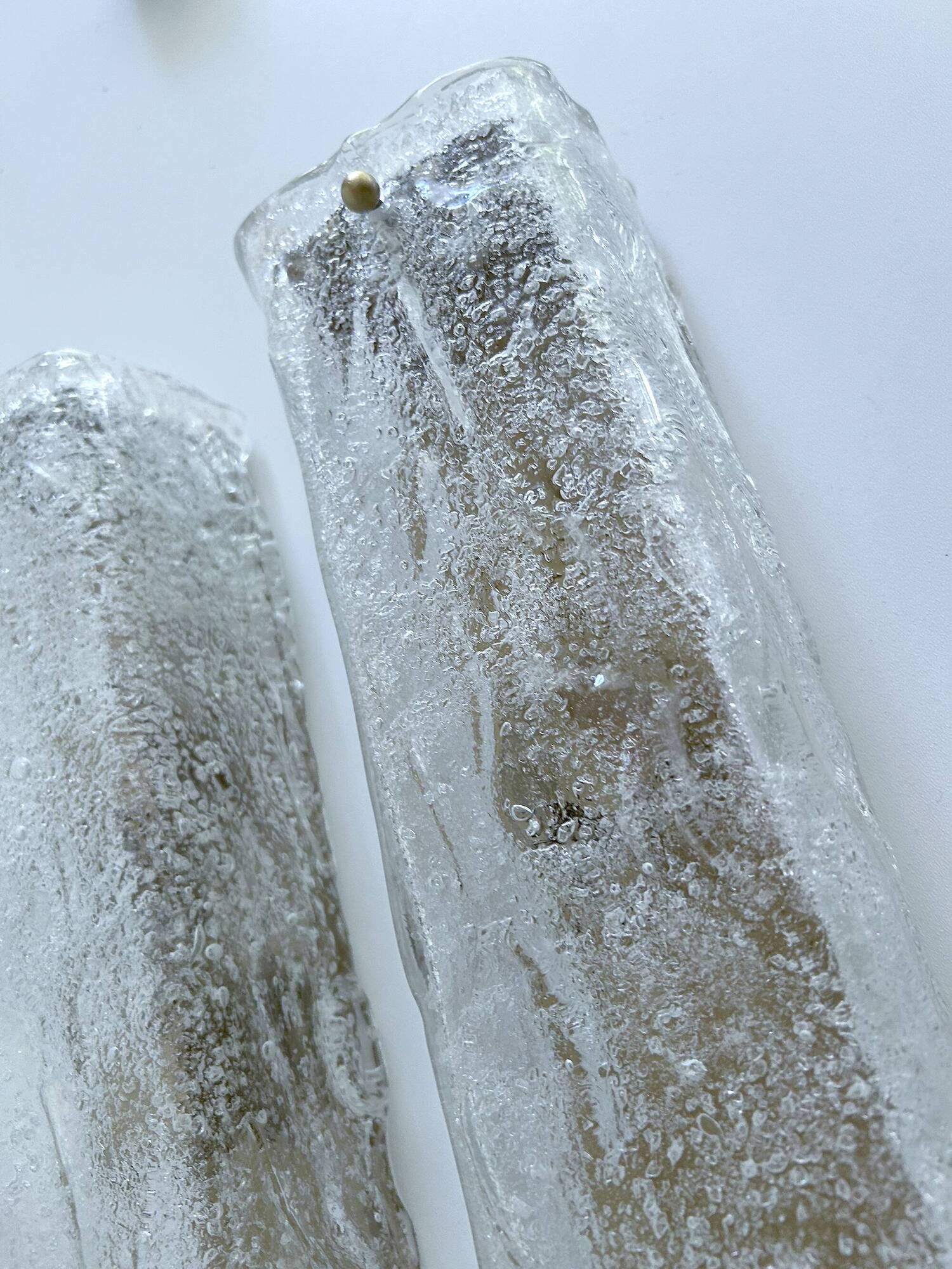 Pair Very Large Murano Glass Wall Lights