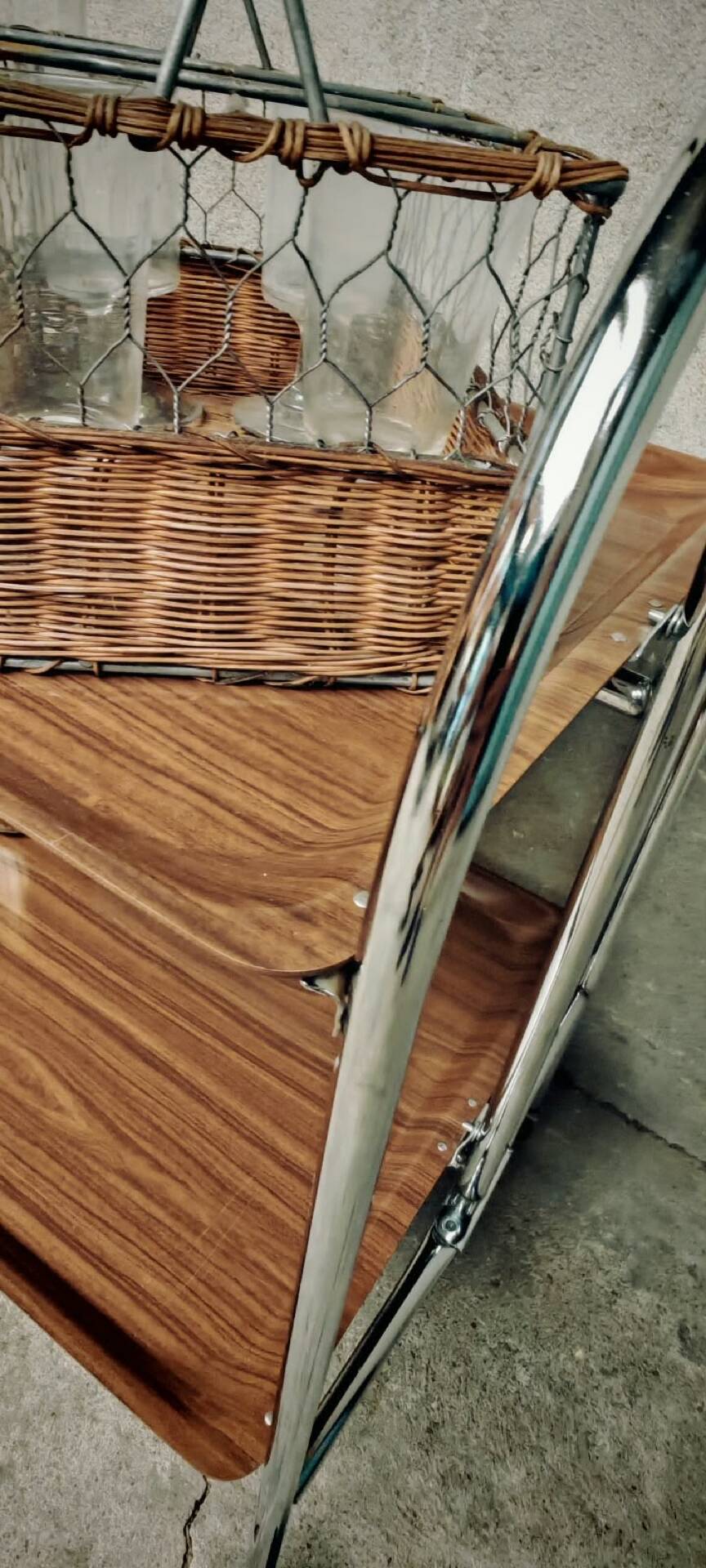 Rolling and folding table from the 70s.