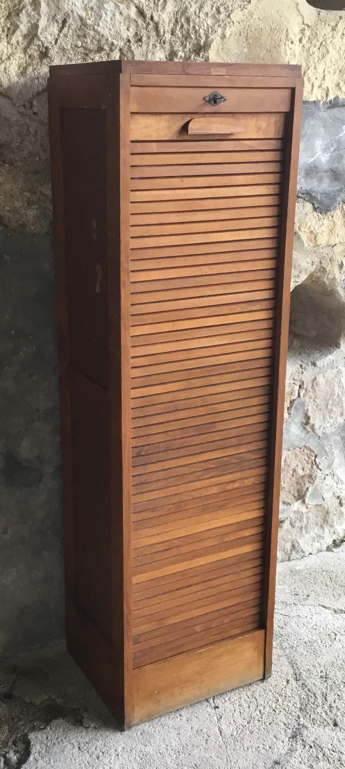 Radia oak curtain binder vintage 1950