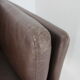 1970s danish brown leather 3-seater sofa