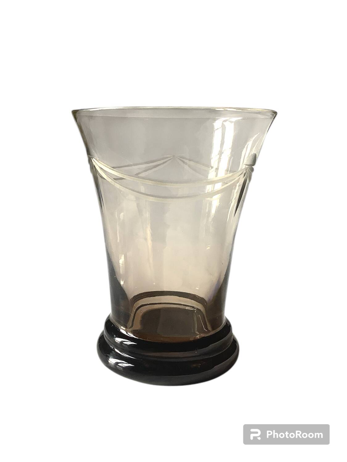 8 smoked glass glasses