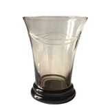 8 smoked glass glasses