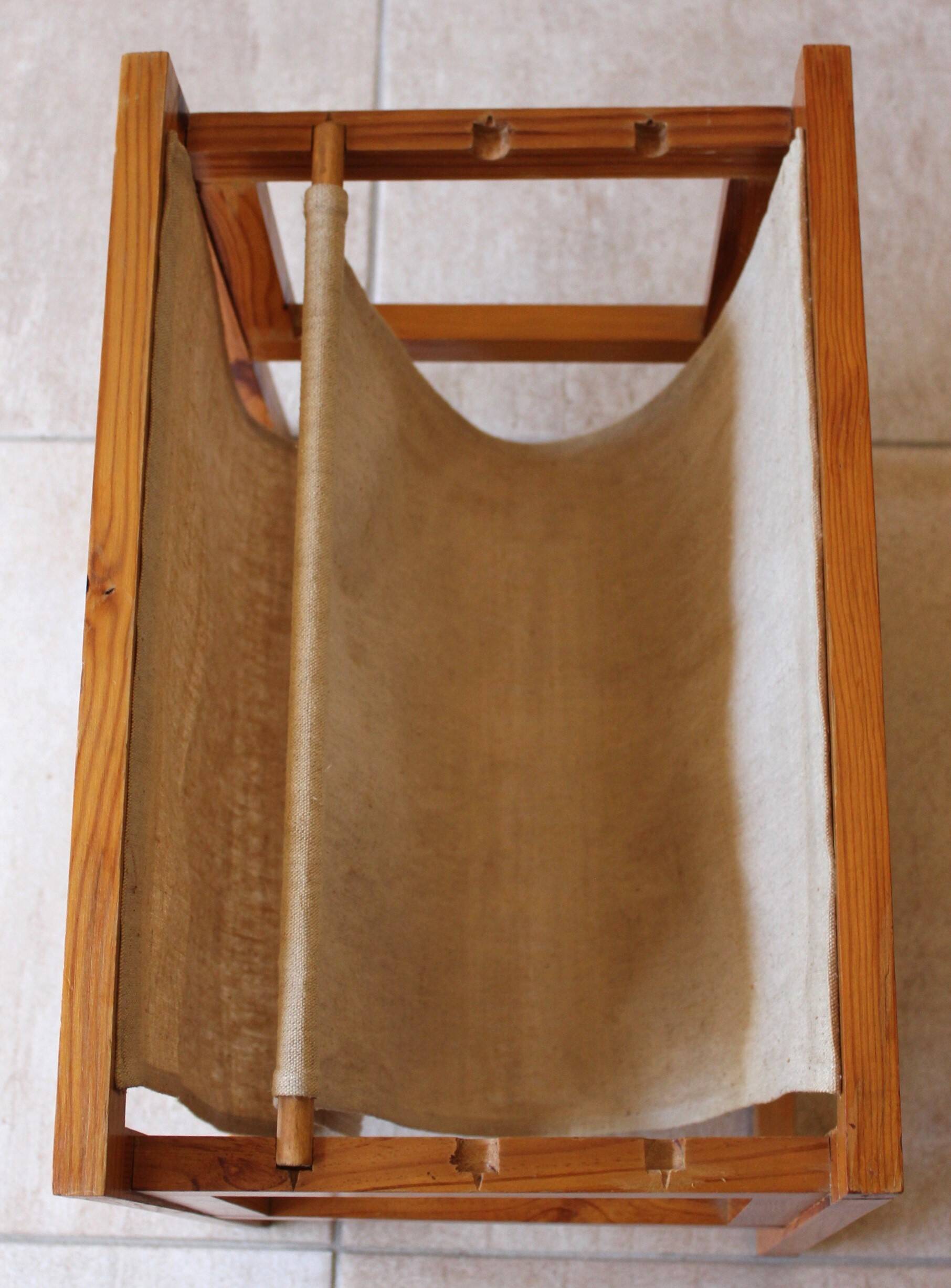 Vintage Scandinavian magazine rack
