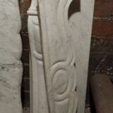 Pompadour fireplace in marble of carrara