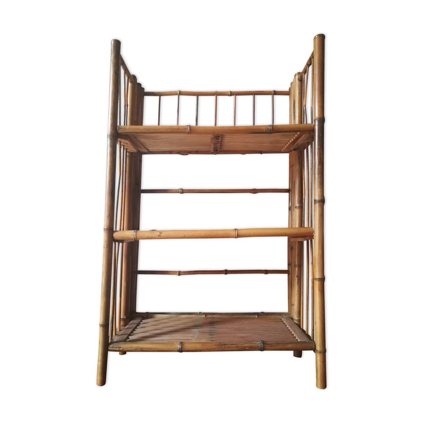 Bamboo folding shelf