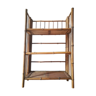 Bamboo folding shelf