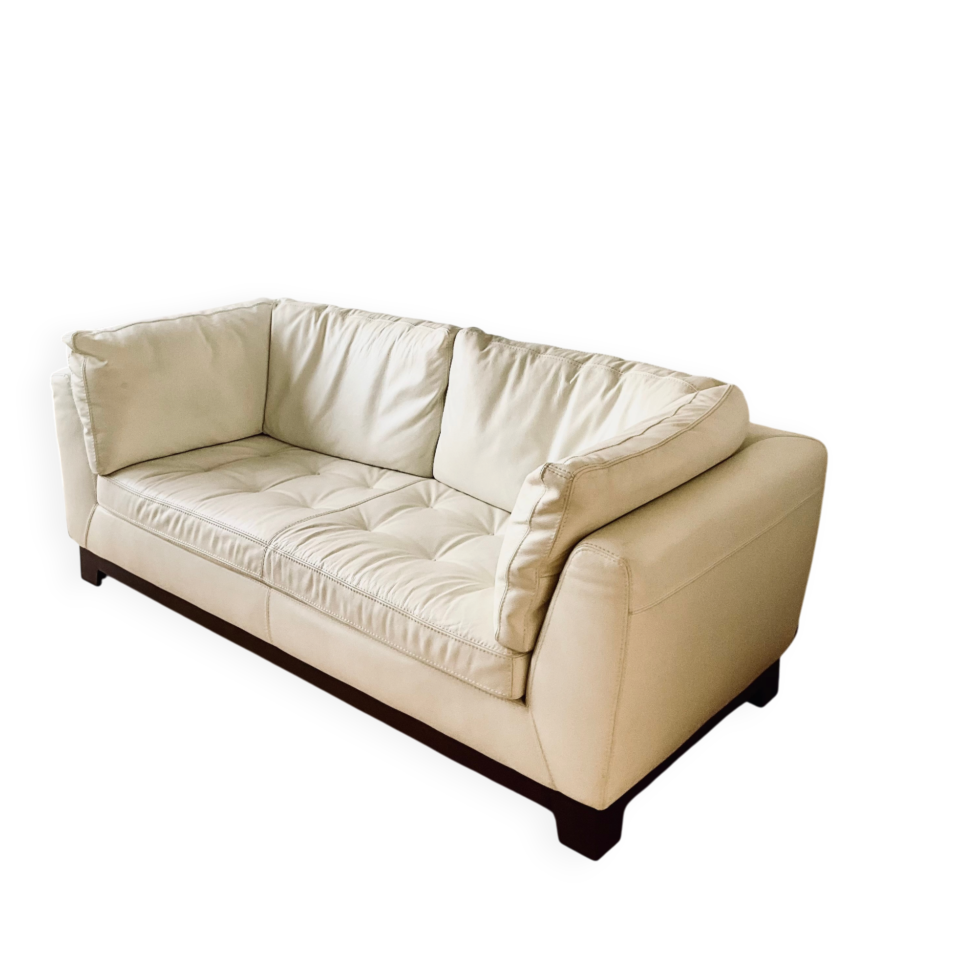 Roche Bobois leather two-seater sofa