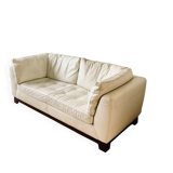 Roche Bobois leather two-seater sofa