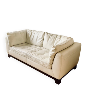 Roche Bobois leather two-seater sofa