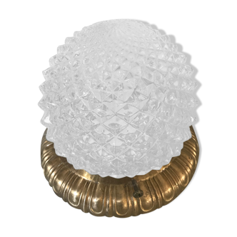 Vintage glass and brass ceiling