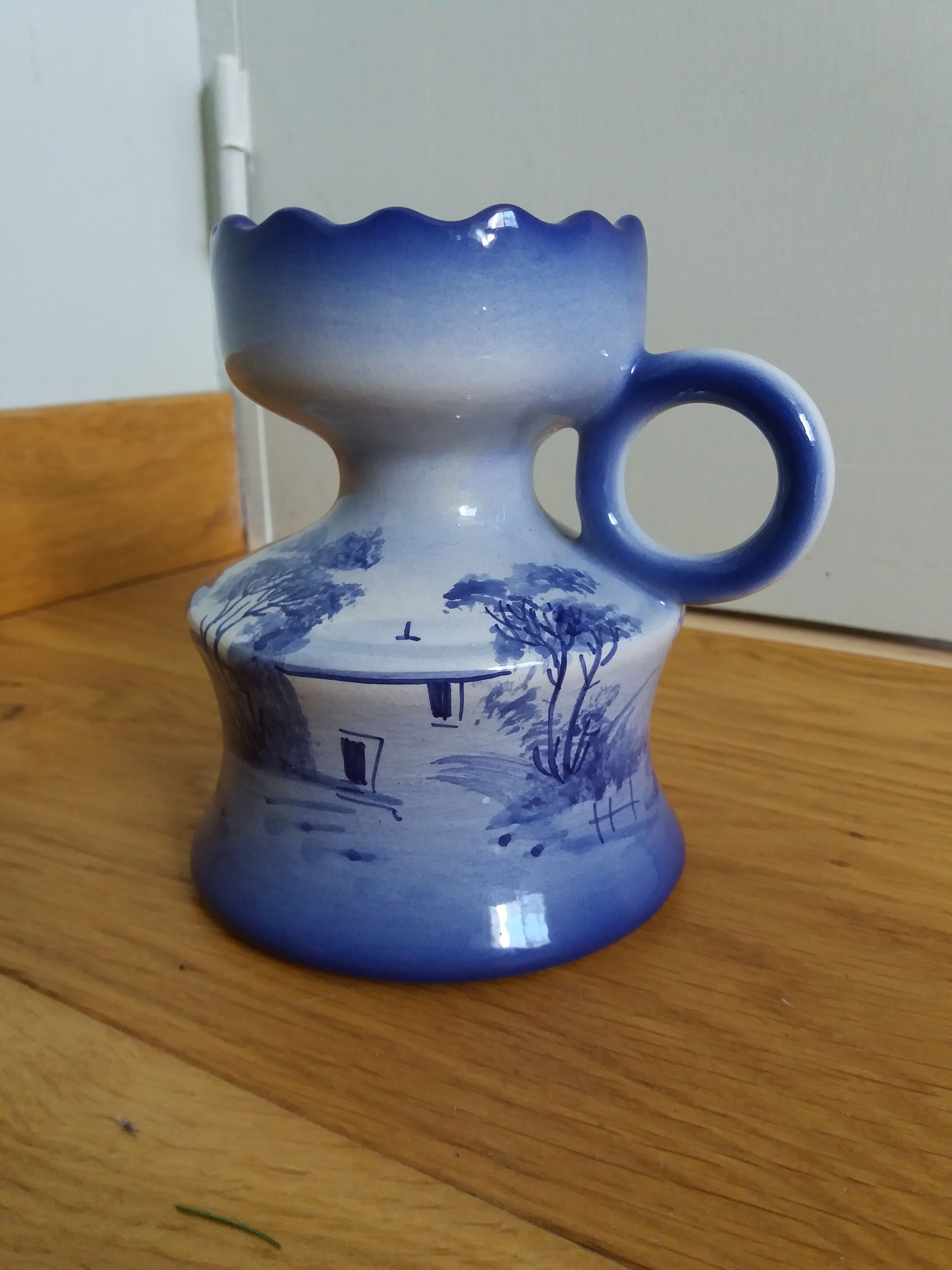 Candlestick ceramic vase hand-painted decoration