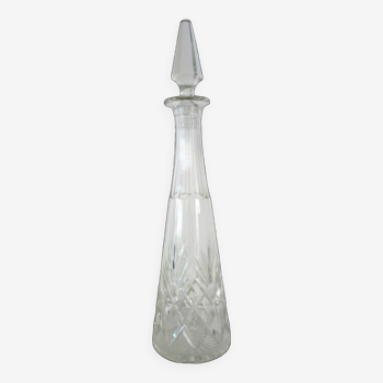 Old Saint Louis crystal wine carafe, Massenet model n°9