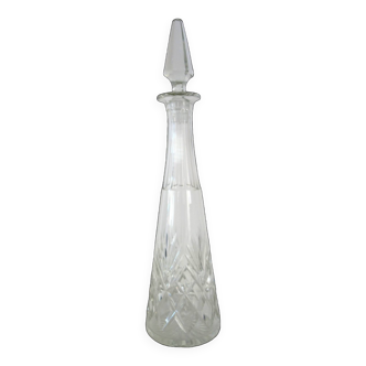 Old Saint Louis crystal wine carafe, Massenet model n°9