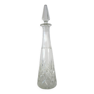 Ancienne carafe à vin en cristal Saint Louis modèle Massenet n°9