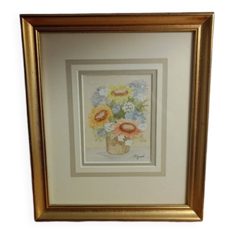 Flower bouquet painting