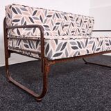 Canapé Bauhaus en acier tubulaire peint à la main par Franz Singer, années 1920 - Metz & Co