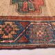 Tapis caucasien antique 155x88 cm vintage, laine, rouge
