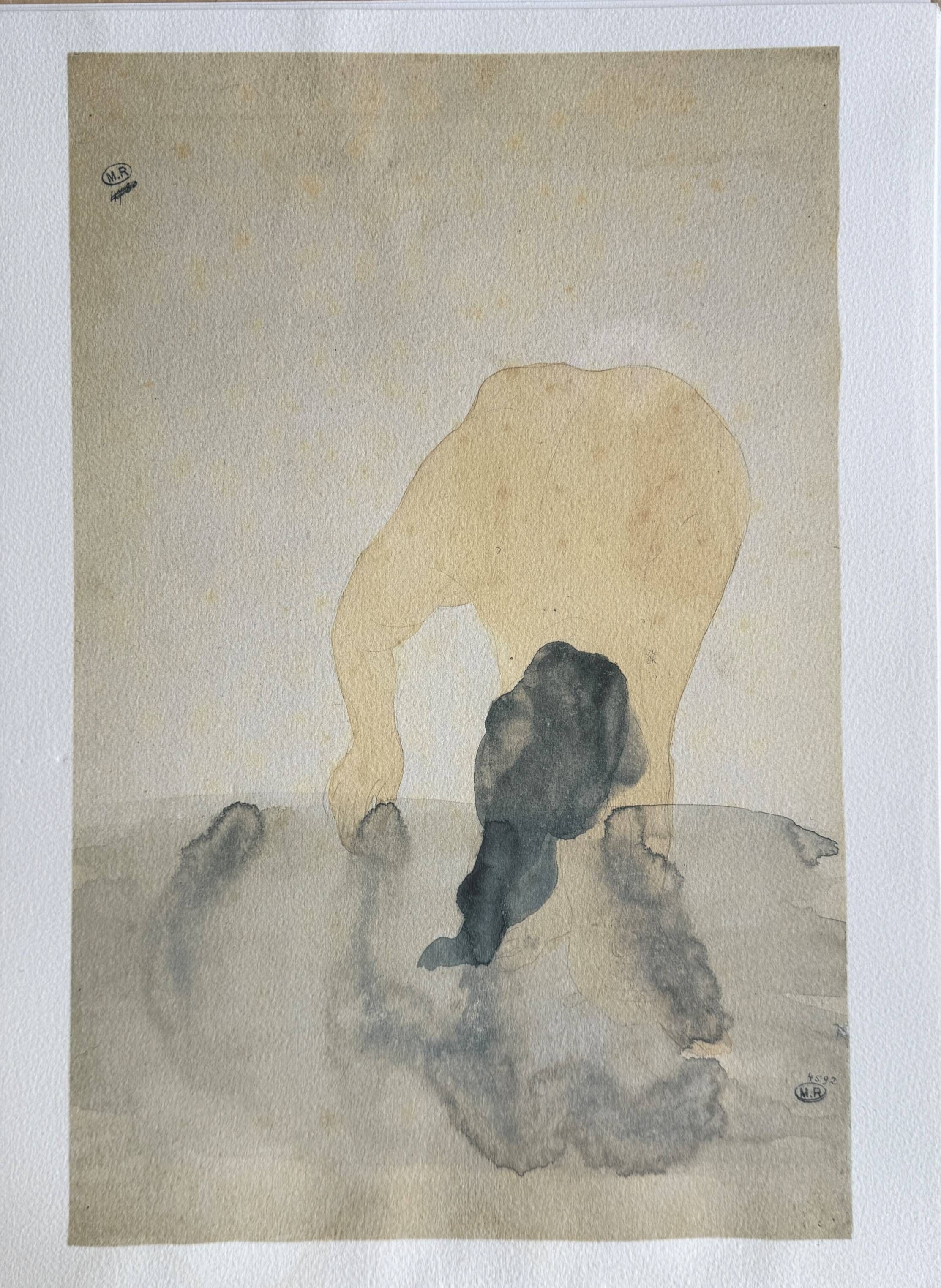 Official aquarelle reproduction by the National Printing Office of the Rodin Museum.