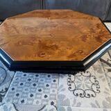 Coffee table in elm burl, 1970