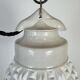Vintage White Porcelain Pendant Light, 1970s