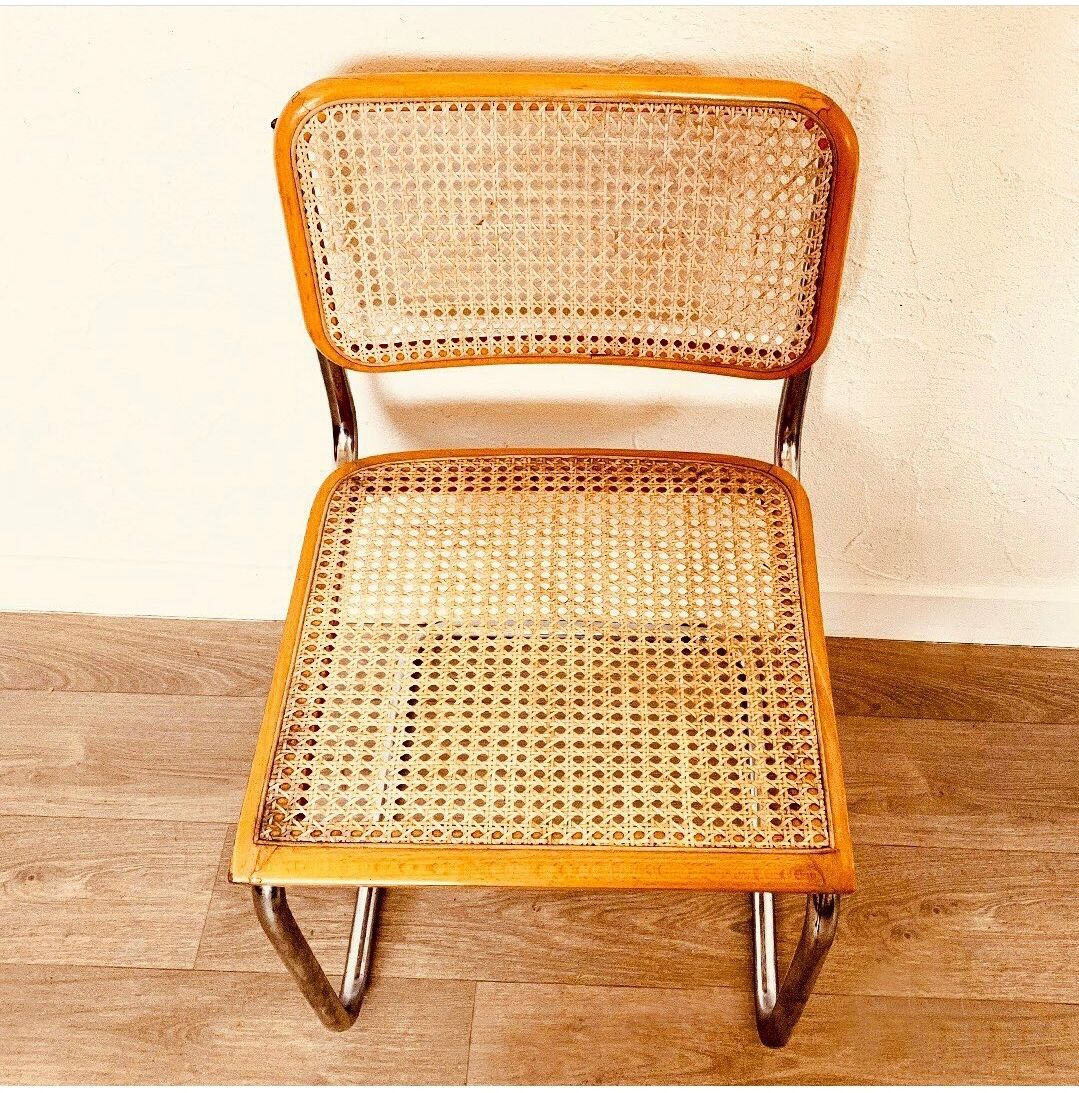 Breuer B32 beige chairs