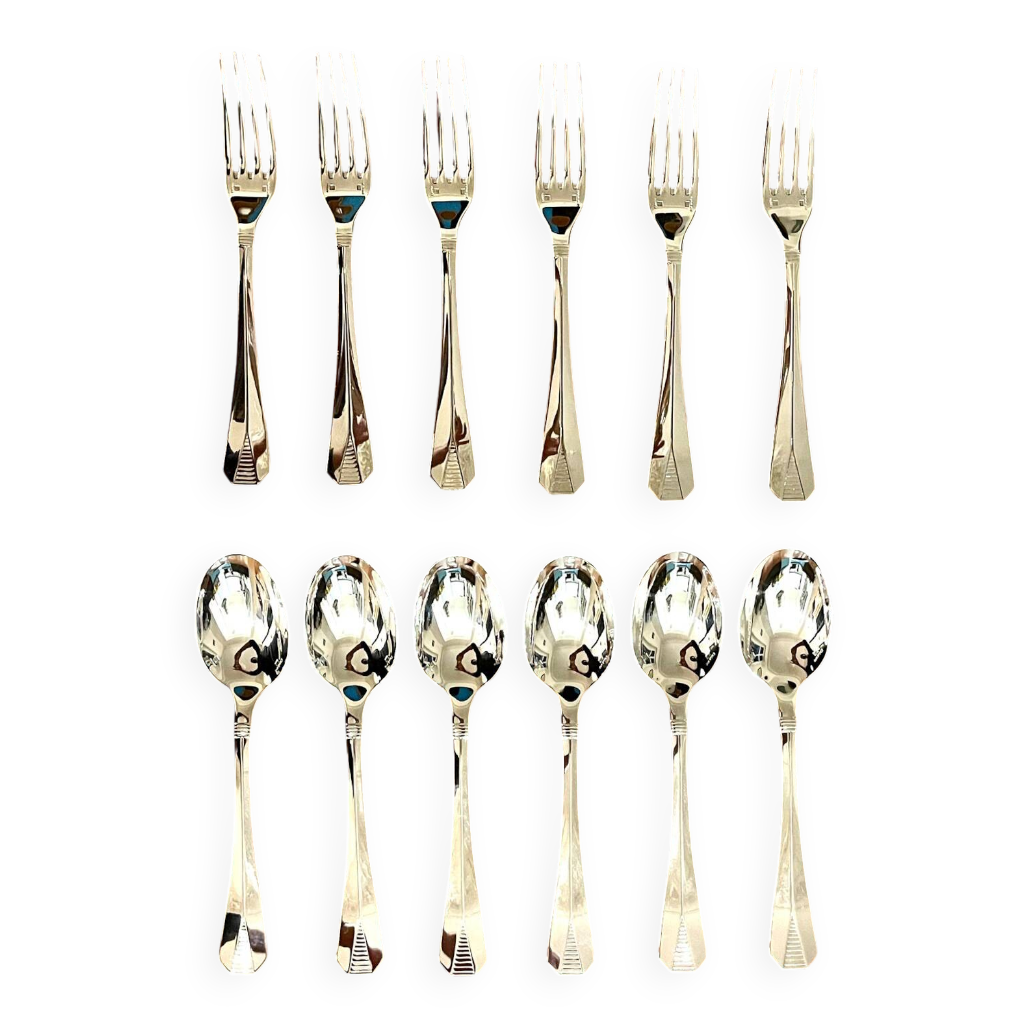 Christofle Atlantide 12 dessert cutlery 17 cm very good summer