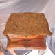 Louis XV Marquetry Bedside Tables, Pair of Vintage French Nightstands