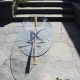 Rare table basse ovale de michel mangematin