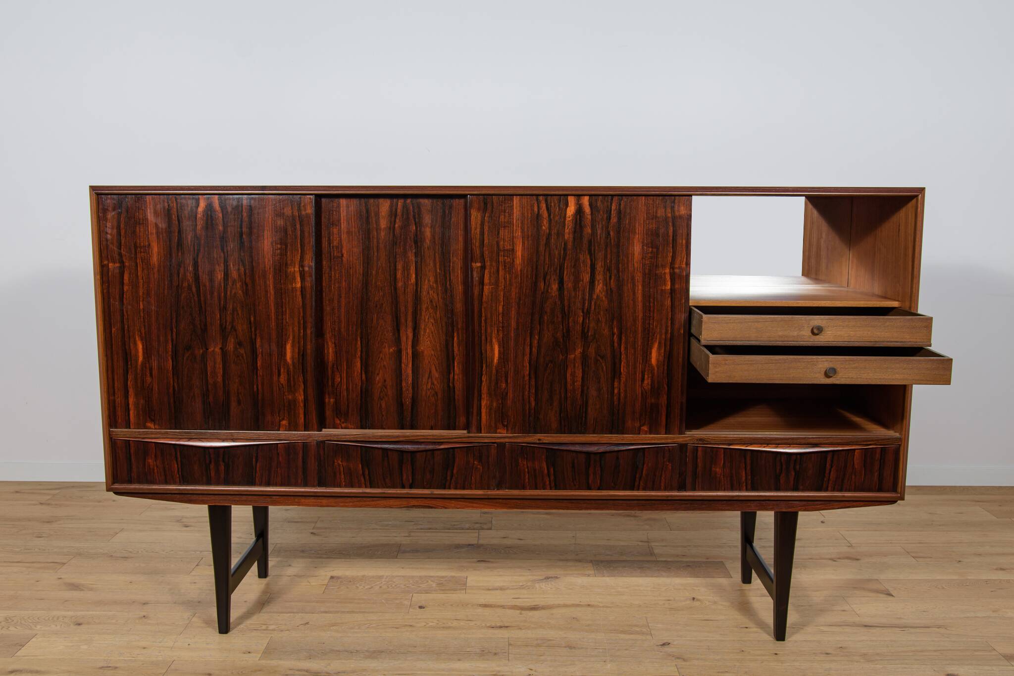 Mid-Century Danish Rosewood Sideboard by E.W. Bach for Sejling Skabe, 1960s