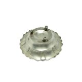 Art Deco platter, silver, Poland, 1950s.