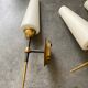 Brass and opaline wall lamp 1950/60